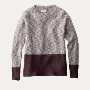 🌷 NWT L.L. Bean Signature Cotton / Linen Ragg Knit Sweater